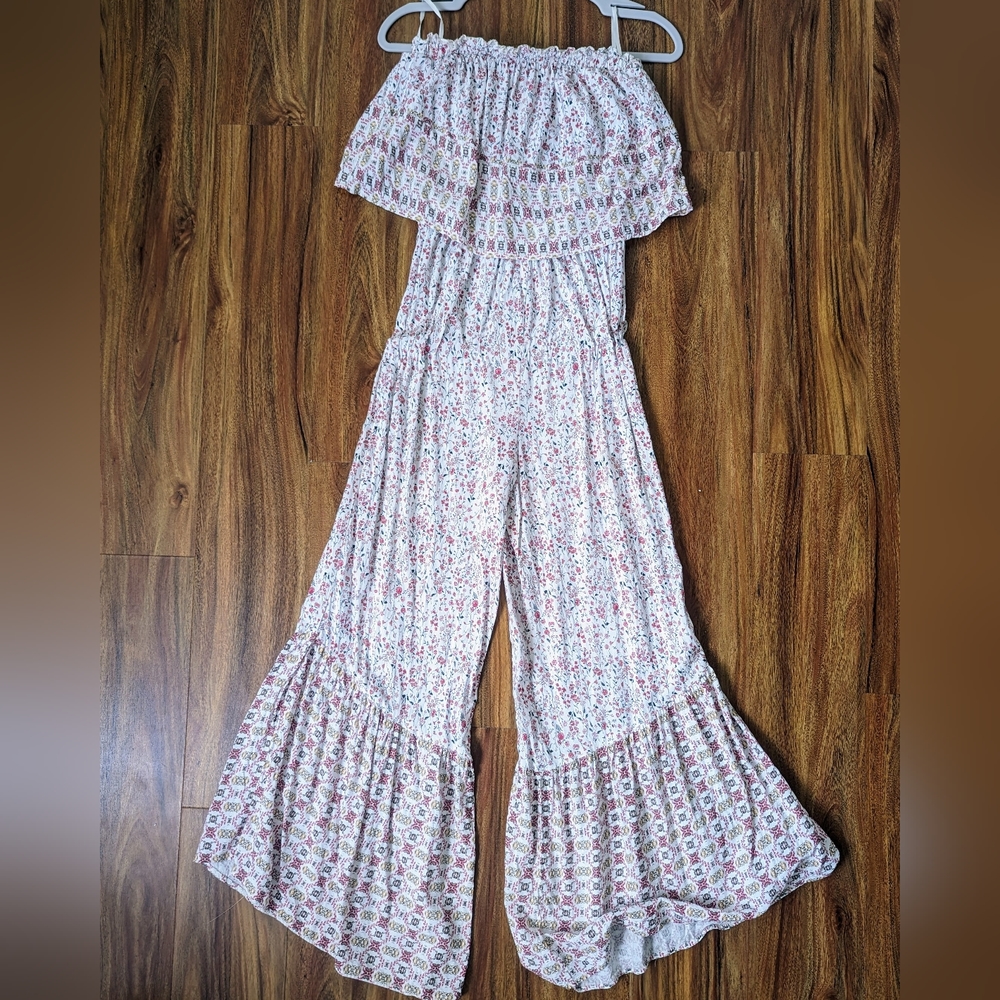 Japna Floral Jumpsuit - Size S - Stretchy & Long